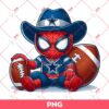 Dallas Cowboys Spiderman PNG, Superhero Football NFL Cowboys PNG