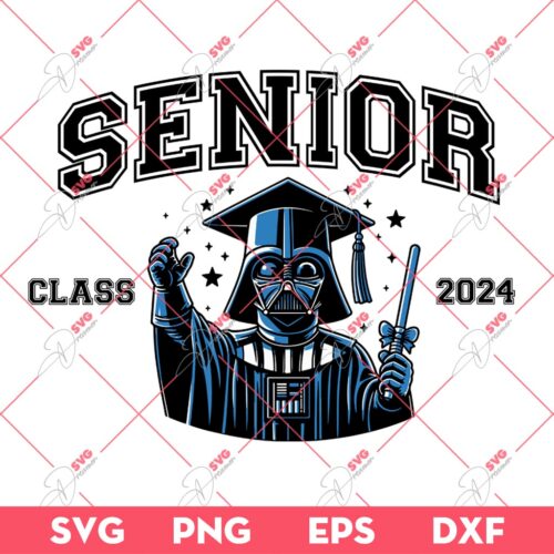 Darth Vader Graduation 2024 SVG PNG, Star Wars Graduation SVG PNG, Senior 2024 SVG PNG