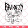 Death Metal Bluey Grannies Rita And Janet SVG, Bluey Grannies SVG PNG EPS DXF
