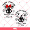 Disney Family Vacation 2024 PNG, Disney Cruise 2024 PNG