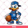 Donald Duck Dallas Mavericks PNG, Disney Donald NBA Basketball PNG
