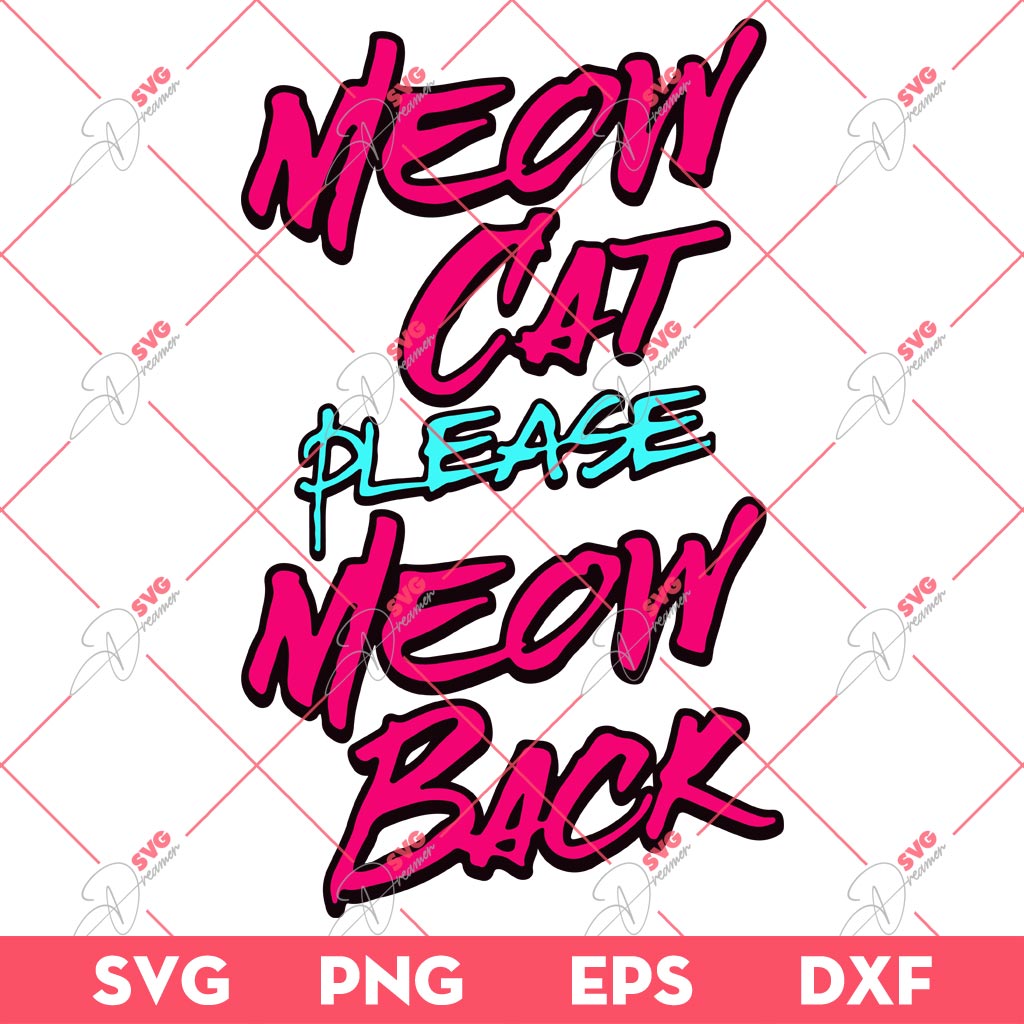 Eurovision 2024 Baby Lasagna Meow Cat SVG PNG, Meow Cat Please Meow Back Baby Lasagna SVG PNG