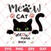 Eurovision 2024 Croatia SVG, Baby Lasagna SVG, Meow Cat Meow Please Back SVG PNG EPS DXF