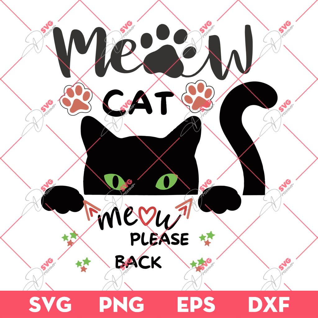 Eurovision 2024 Croatia SVG, Baby Lasagna SVG, Meow Cat Meow Please Back SVG PNG EPS DXF