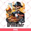 Grillfather Skeleton PNG, Fathers Day Gift PNG