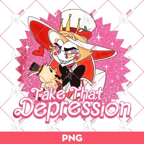 Hazbin Hotel Lucifer Morningstar PNG, Take That Depression Hazbin Hotel PNG