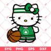 Hello Kitty Boston Celtics SVG PNG DXF EPS, Kitty Celtics Basketball SVG PNG
