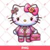 Hello Kitty Gucci PNG, Hello Kitty Wearing Fashion Gucci Outfits PNG