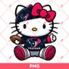 Hello Kitty Houston Texans PNG, Hello Kitty NFL Football PNG