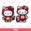Hello Kitty Kansas City Chiefs PNG, Kitty Football NFL PNG
