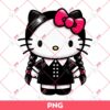Hello Kitty Wednesday Addams PNG, Wednesday Kitty PNG