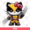 Hello Kitty X Wolverine PNG, Wolverine Kitty PNG