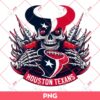 Horror Skeleton Houston Texans PNG, Skull Texans PNG, Skeleton NFL Football PNG