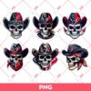 Houston Texans Skull PNG, Skeleton Houston Texans Football PNG