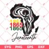 Juneteenth 1865 Afro Girl SVG PNG, Freedom Day SVG PNG, Black Live Matter SVG PNG EPS DXF