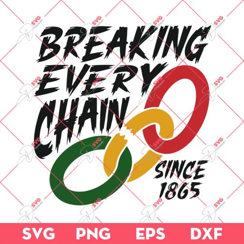 Juneteenth Breaking Every Chain Since 1865 SVG PNG, Juneteenth SVG, Black Live Matter SVG