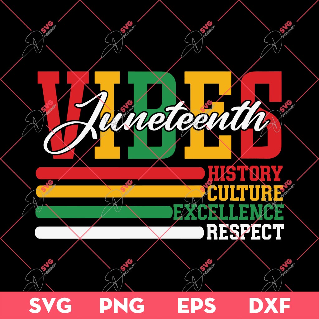Juneteenth Vibes SVG PNG, Black Live Matter SVG, Black History 1865 SVG PNG