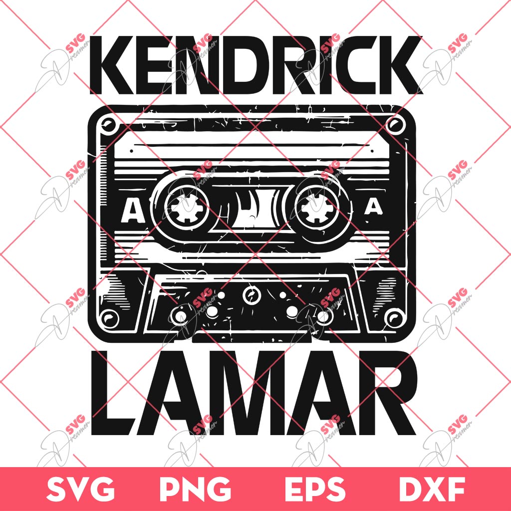 Kendrick Lamar SVG, Cassette Kendrick Lamar SVG PNG EPS DXF