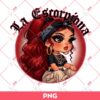 La Escorpiona Chicana Girl PNG, Cute Latina Girl Zodiac Signs PNG