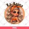 La Leona Chicana Girl PNG, Cute Latina Girl PNG, Zodiac Signs Girl PNG