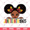 Little Afro Girl Juneteenth 1865 SVG PNG Black History SVG PNG Black Live Matter SVG 2