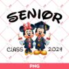 Mickey And Minnie Graduation 2024 PNG, Disney Mickey Minnie Class Senior Class Of 2024 PNG