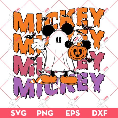 Mickey Boo SVG PNG, Disney Halloween SVG PNG