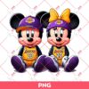 Mickey Minnie Lakers PNG, Disney Mouse Basketball PNG