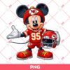 Mickey Mouse Kansas City Chiefs PNG, Disney Mickey NFL Football PNG