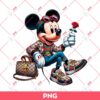 Mickey Mouse Wearing Gucci Outfits PNG, Mickey Gucci Fashion PNG