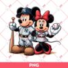 Mickey NY Yankees And Minnie Boston Red Sox PNG, Mickey And Minnie Baseball PNG