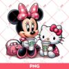 Minnie Mouse And Hello Kitty Coffee Starbucks PNG, Minnie Coffee PNG, Hello Kitty Coffee PNG