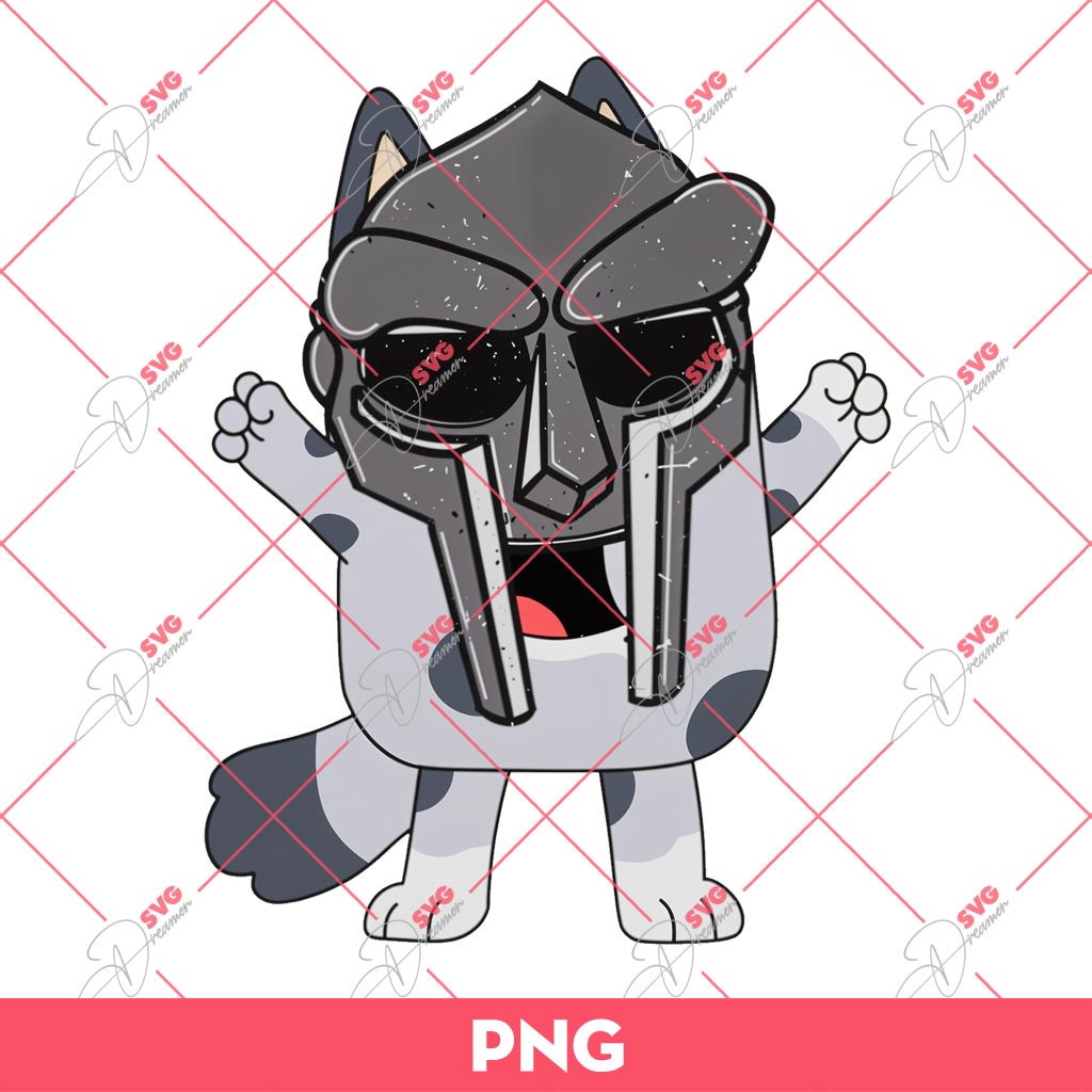 Muffin MF Doom PNG, Bluey PNG, Muffin PNG