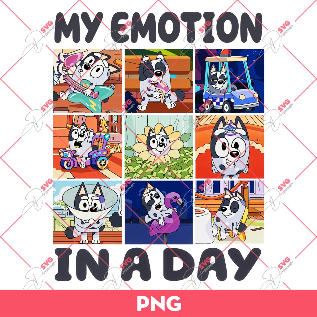 Muffin My Emotion In A Day PNG, Bluey PNG, Muffin PNG