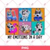 Muffin My Emotions In A Day PNG, Bluey PNG, Muffin PNG