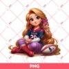 Rapunzel Princess Houston Texans PNG, Disney Princess Football PNG