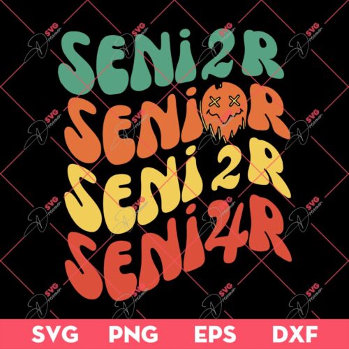 Retro Groovy Senior 2024 SVG, Senior SVG, Graduation 2024 SVG PNG