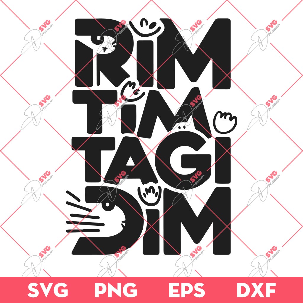 Rim Tim Tagi Dim SVG, Baby Lasagna SVG, Meow Cat Please Meow Back SVG