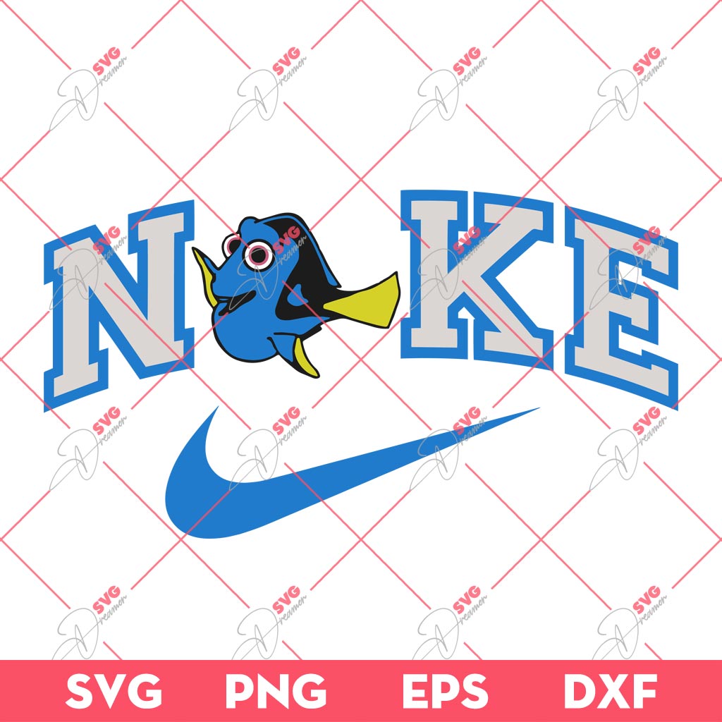 Dory Nike SVG PNG, Nike Dory Fish Finding Nemo SVG PNG