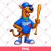 Scooby Doo LA Dodgers PNG, Dodgers Baseball PNG