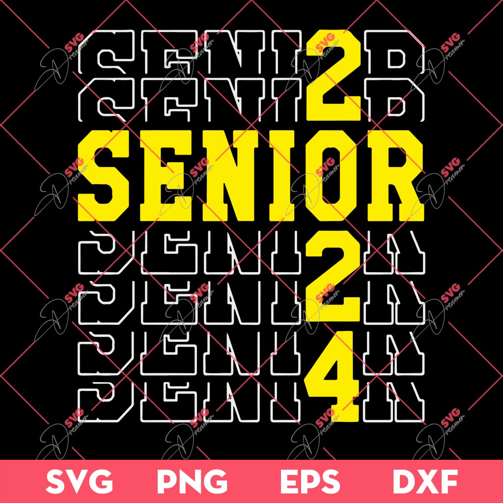 Senior 2024 SVG, Graduation 2024 SVG PNG EPS DXF