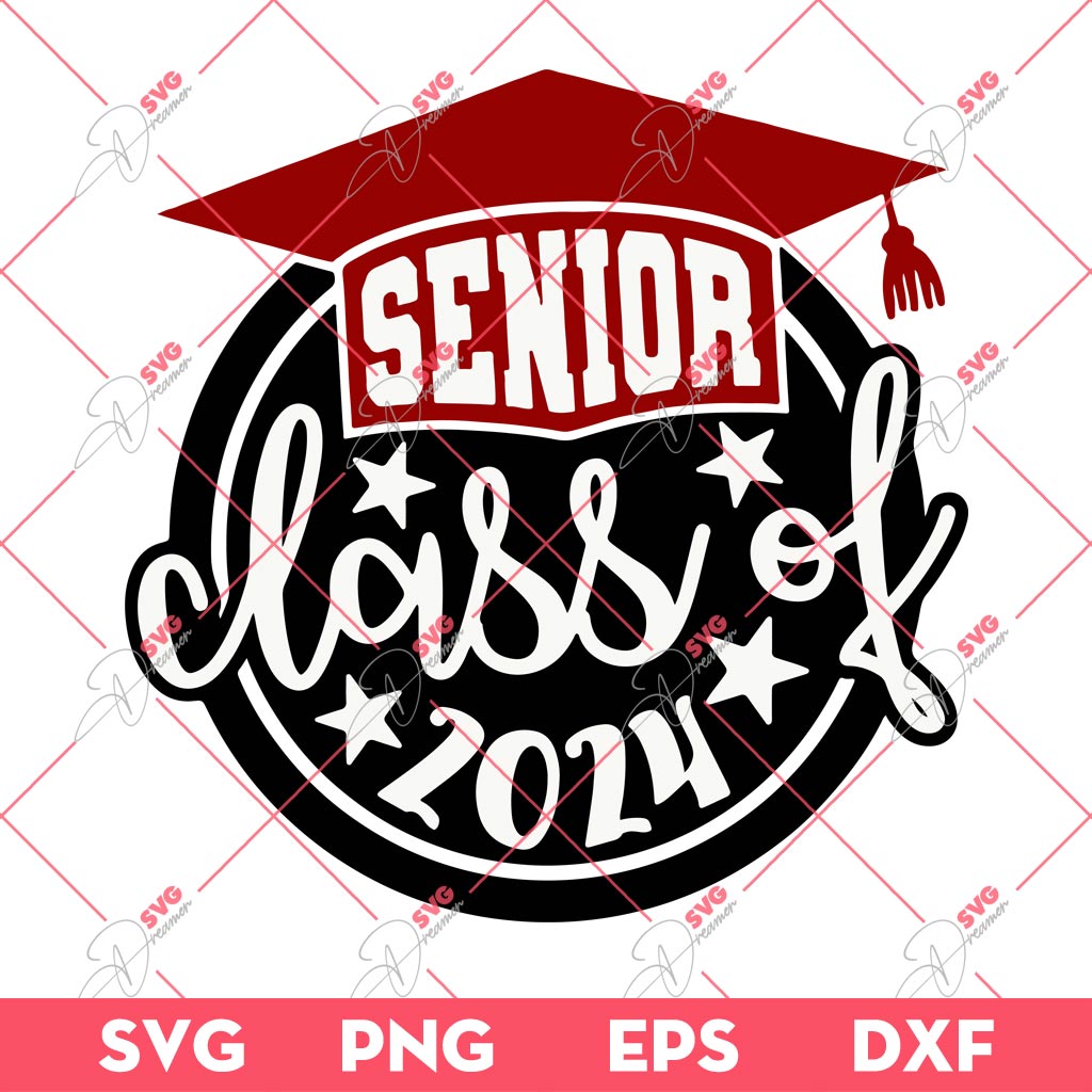 Senior Class Of 2024 Proud Graduate SVG PNG, Senior 2024 SVG PNG, Graduation 2024 SVG