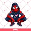Spiderman Houston Texans PNG, Spiderman NFL Football PNG