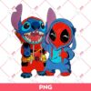 Stitch And Deadpool PNG, Deadpool Stitch Best Friends PNG