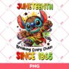 Stitch Juneteenth PNG, Stitch Breaking Every Chain PNG, Stitch Black History PNG