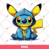 Stitch Pikachu PNG, Pikachu Stitch PNG