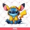 Stitch X Pikachu PNG, Stitch Wearing Pikachu Outfits PNG, Stitch Pokemon PNG
