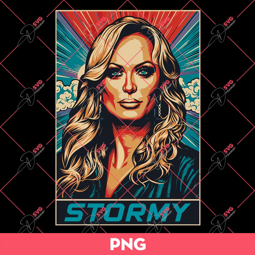 Stormy Daniels Graphic Poster PNG, Stormy Daniels 2024 PNG