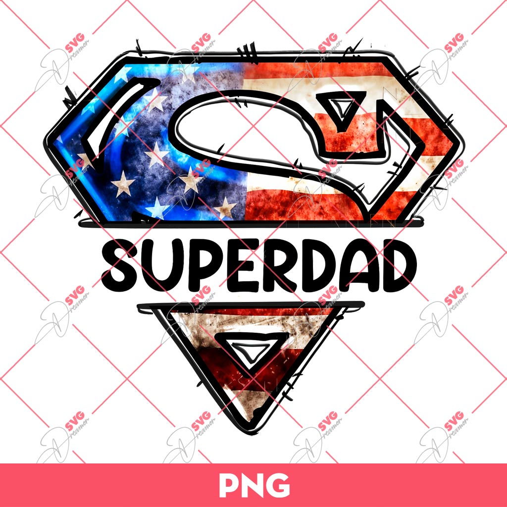 Super Dad PNG, Dad Superhero PNG, Fathers Day PNG