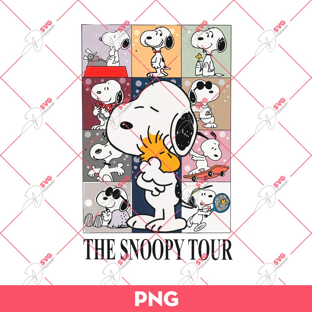 Swift Eras Tour Snoopy PNG, The Snoopy Tour PNG